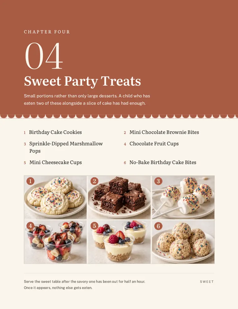 Chapter four opener: Sweet Party Treats