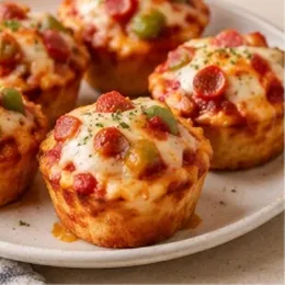Mini pizza muffins